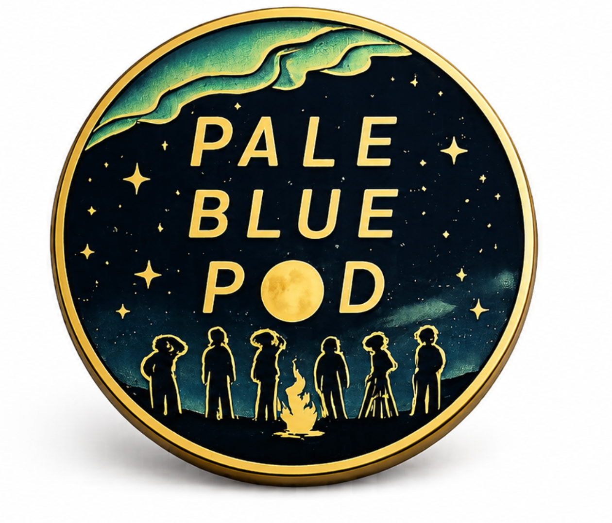 Look Up Enamel Pin