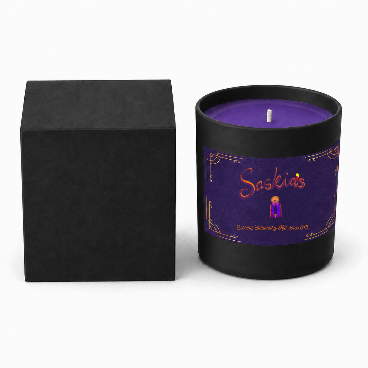 Saskia's Black Candle Cabaret Candle