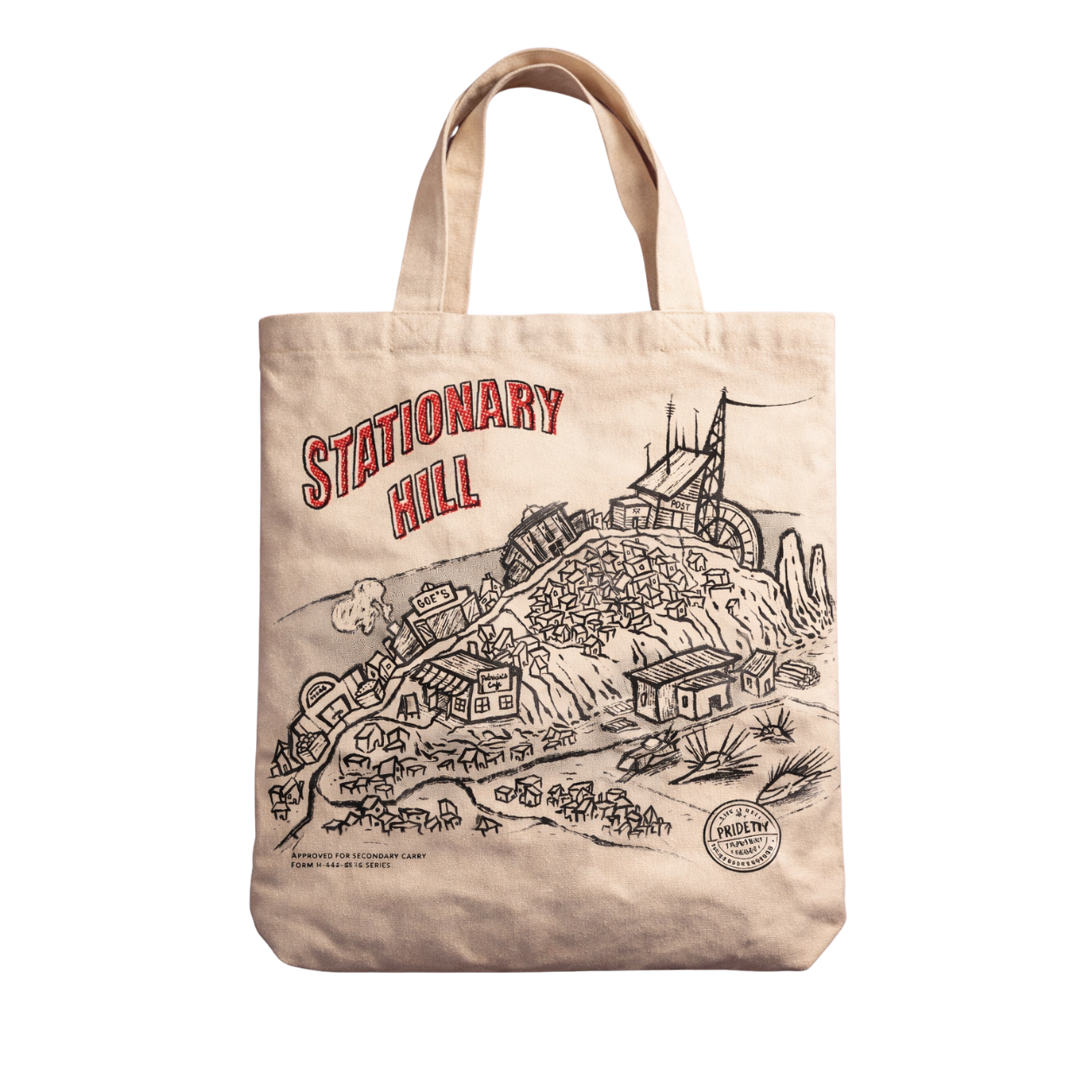 Stationary Hill Canvas Tote