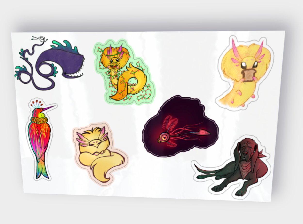 Creature Corner Sticker Pack