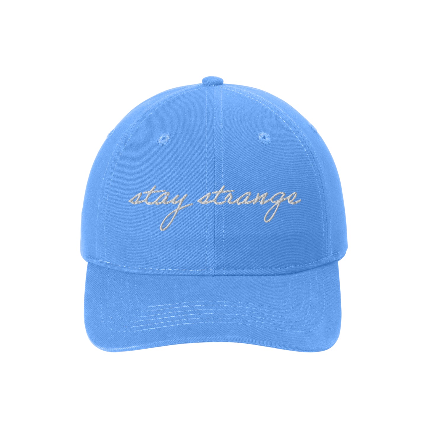 [Pre-Order] "Stay Strange" brushed twill hat image 0